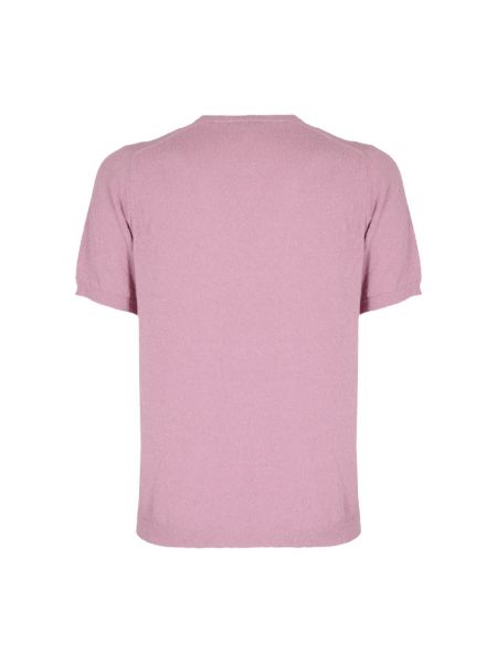 Jersey de tela jersey de cuello redondo Roberto Collina rosa