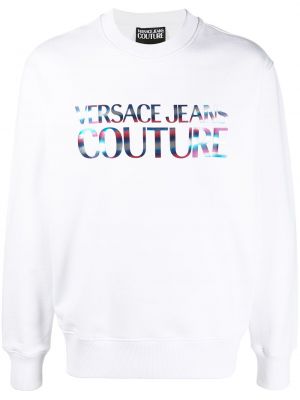 Trykt sweatshirt Versace Jeans Couture hvit