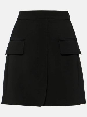 Μάλλινη φούστα mini Max Mara μαύρο