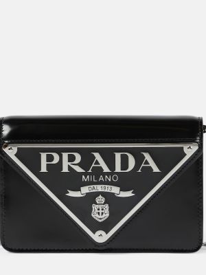 Кожаная сумка через плечо Prada