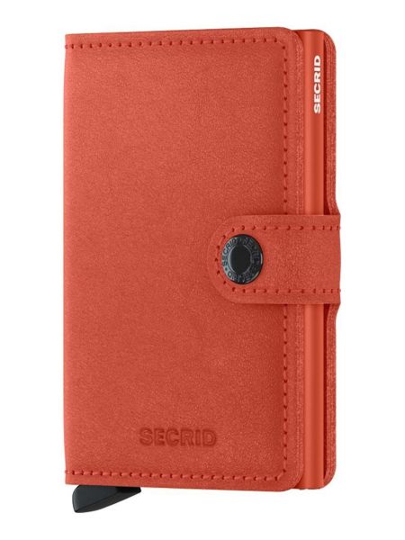 Кожаный кошелек Secrid оранжевый