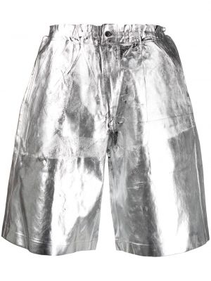 Pantaloni scurți cargo Comme Des Garcons Homme Plus argintiu