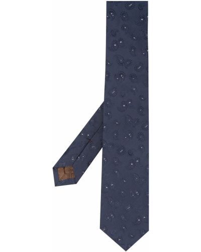Corbata con bordado de cachemir con estampado de cachemira Church's azul
