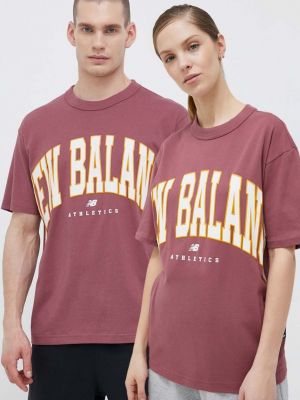 Koszulka bawełniana z nadrukiem New Balance