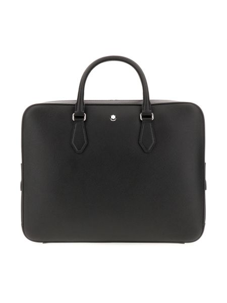 Czarna torba na laptopa Montblanc