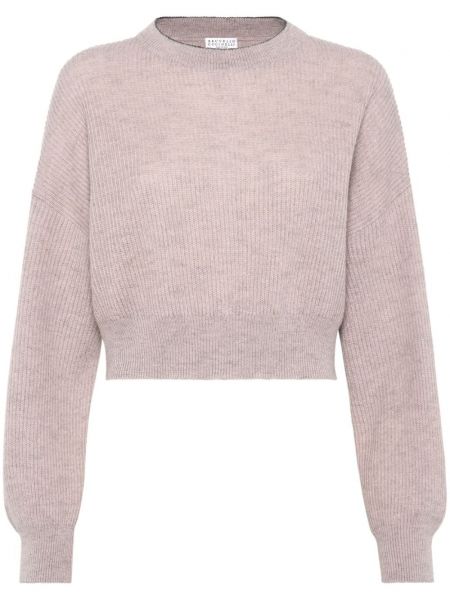 Пуловер Brunello Cucinelli розово