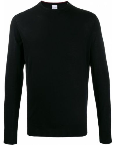 Jersey de punto de tela jersey de cuello redondo Aspesi negro