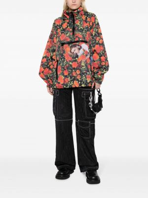 Geblümte jacke mit reißverschluss mit print Louis Vuitton