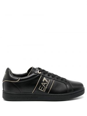 Bőr sneakers Ea7 Emporio Armani fekete