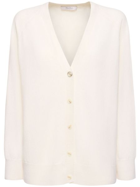 Cashmere ull cardigan Max Mara hvit