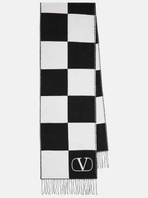 Жакардов кашмирен вълнен шал Valentino
