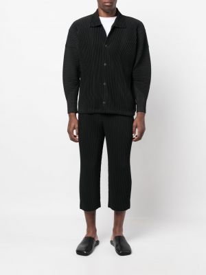 Spodnie plisowane Homme Plisse Issey Miyake czarne