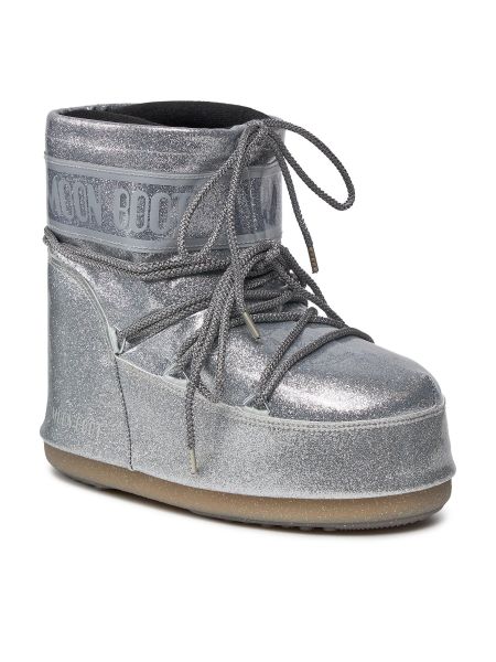 Stiefel Moon Boot silber