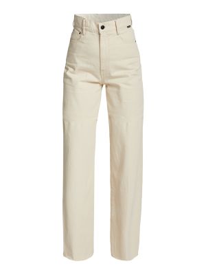 Bavlnené džínsy s rovným strihom s vysokým pásom na zips G-star Raw
