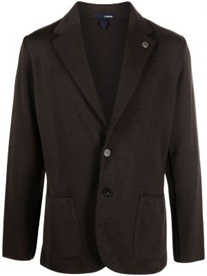 Strikket lang blazer Lardini brun