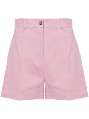 Ľanové šortky Pinko ružová