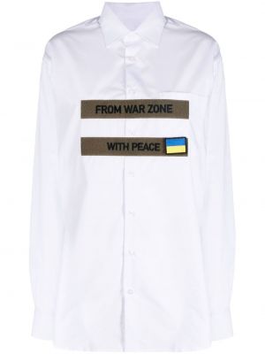 Bavlněná košile Litkovskaya bílá