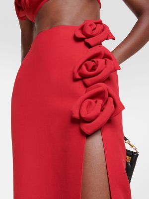 Gėlėtas maksi sijonas Valentino raudona