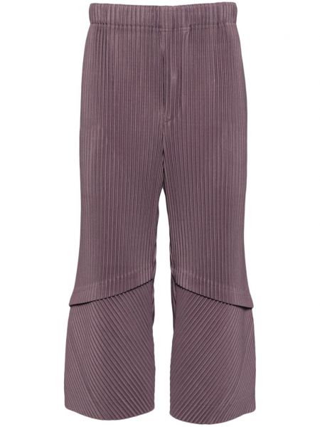 Laskostettu housut 7/8 Homme Plissé Issey Miyake violetti