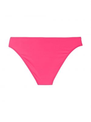Bikini a rayas con apliques Solid & Striped rosa