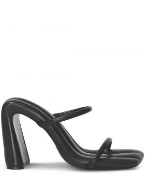 Sandales en cuir matelassées Proenza Schouler noir