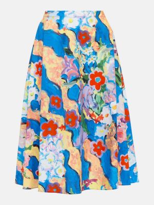 Květinové bavlněné midi sukně Marni