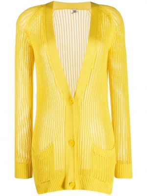 Трикотажный кардиган Hermès, желтый
