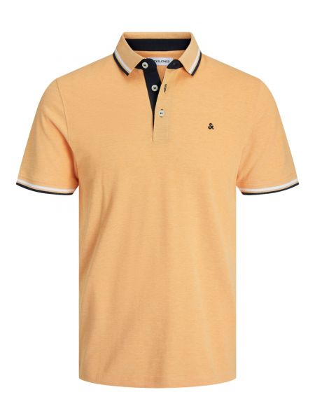 Тениска с копчета slim Jack & Jones оранжево