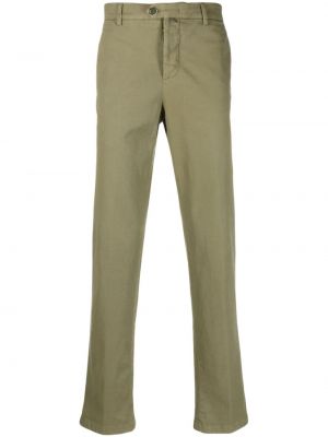 Памучни прав панталон Kiton зелено