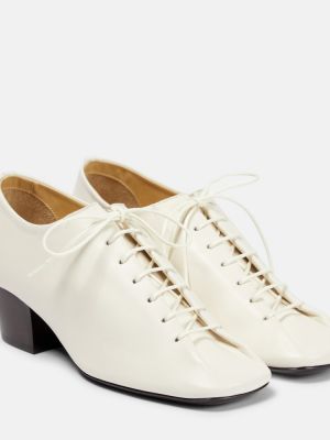 Zapatos derby de cuero Lemaire blanco