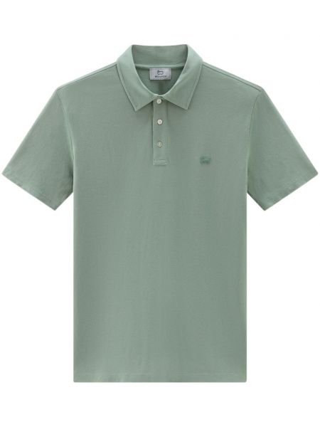 Siuvinėtas polo marškinėliai Woolrich žalia