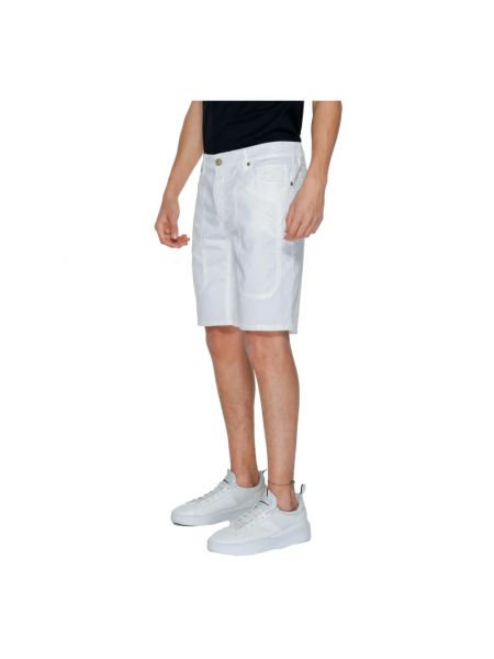 Pantalones cortos de algodón con bolsillos Jeckerson blanco