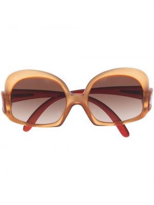 Oversized sluneční brýle Christian Dior oranžové