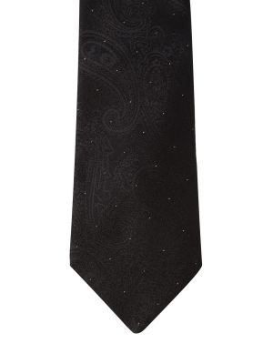Selyem nyakkendő Etro fekete