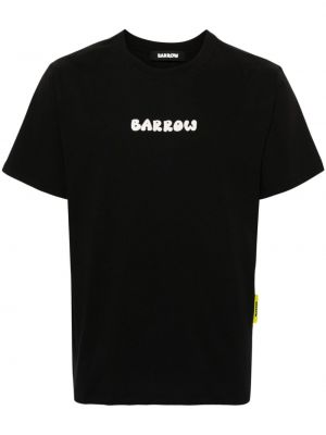 Raštuotas medvilninis marškinėliai Barrow juoda