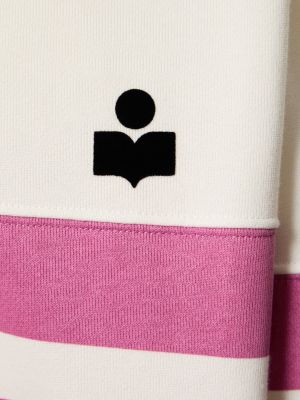 Bluza dresowa bawełniana Isabel Marant fioletowa