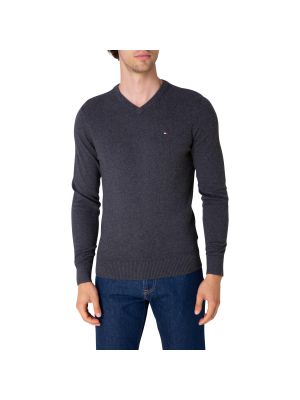 Кашмирен пуловер Tommy Hilfiger сиво