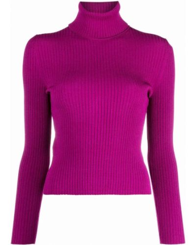 Jersey de cuello vuelto de tela jersey Gucci violeta