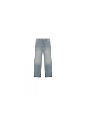 Proste jeansy relaxed fit Represent niebieskie