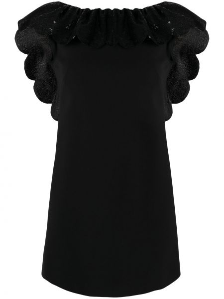 Vestido de cóctel con lentejuelas Miu Miu negro