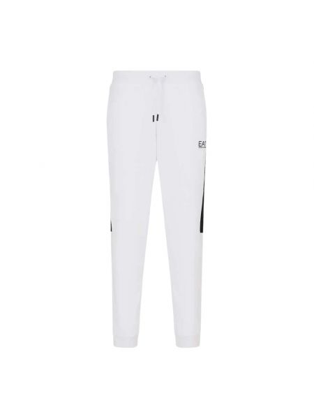 Spodnie sportowe casual Ea7 Emporio Armani białe