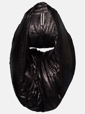 Geanta de piele oversize Rick Owens negru