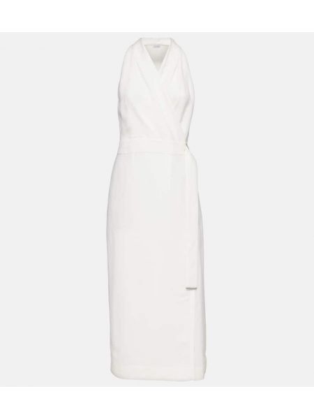 Midi šaty Brunello Cucinelli bílé