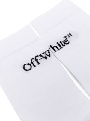 Chaussettes en coton en jacquard Off-white blanc