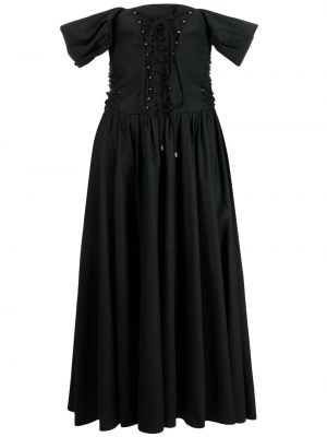 Κοκτέιλ φόρεμα Philosophy Di Lorenzo Serafini μαύρο