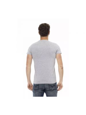 Camisa de algodón Trussardi gris