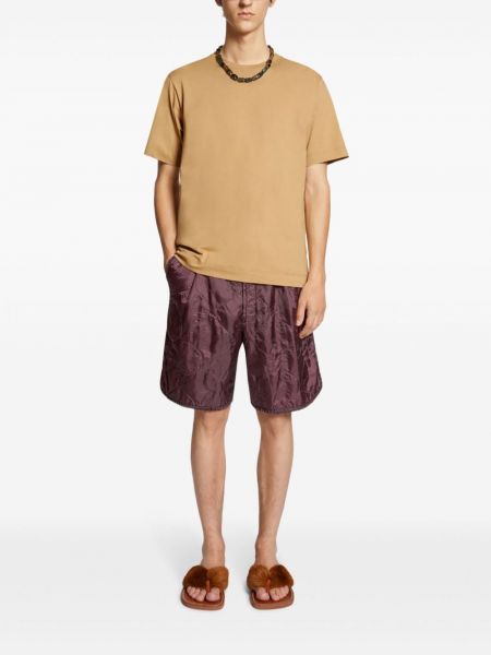 T-shirt aus baumwoll mit rundem ausschnitt Dries Van Noten braun