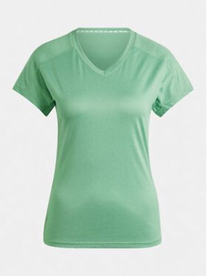 Slim fit tričko Adidas zelené