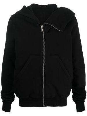 Hoodie med dragkedja Rick Owens svart