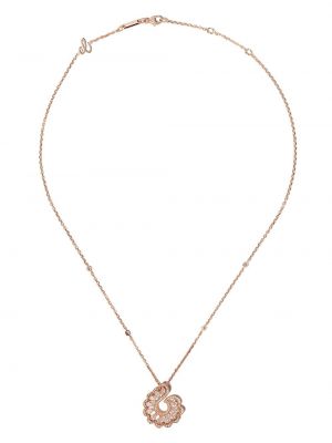 Z růžového zlata krajkový náhrdelník Chopard
